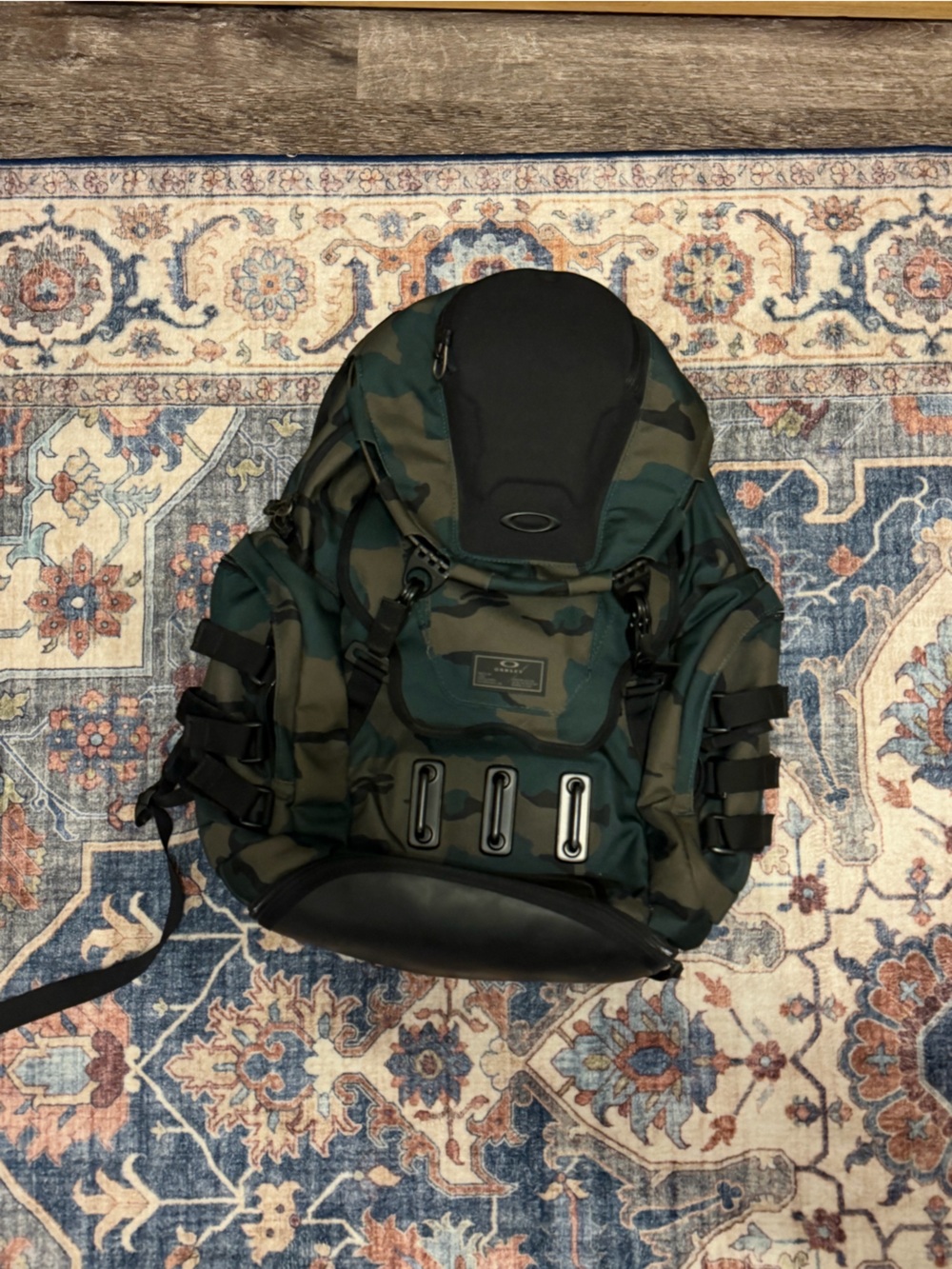Oakley Green & Black Camouflage Backpack